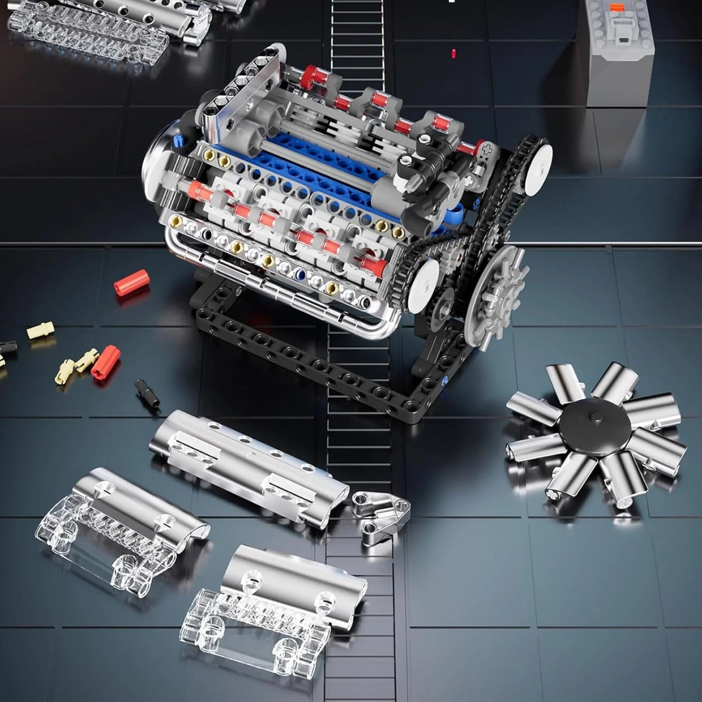V8 Engine (535 pieces)