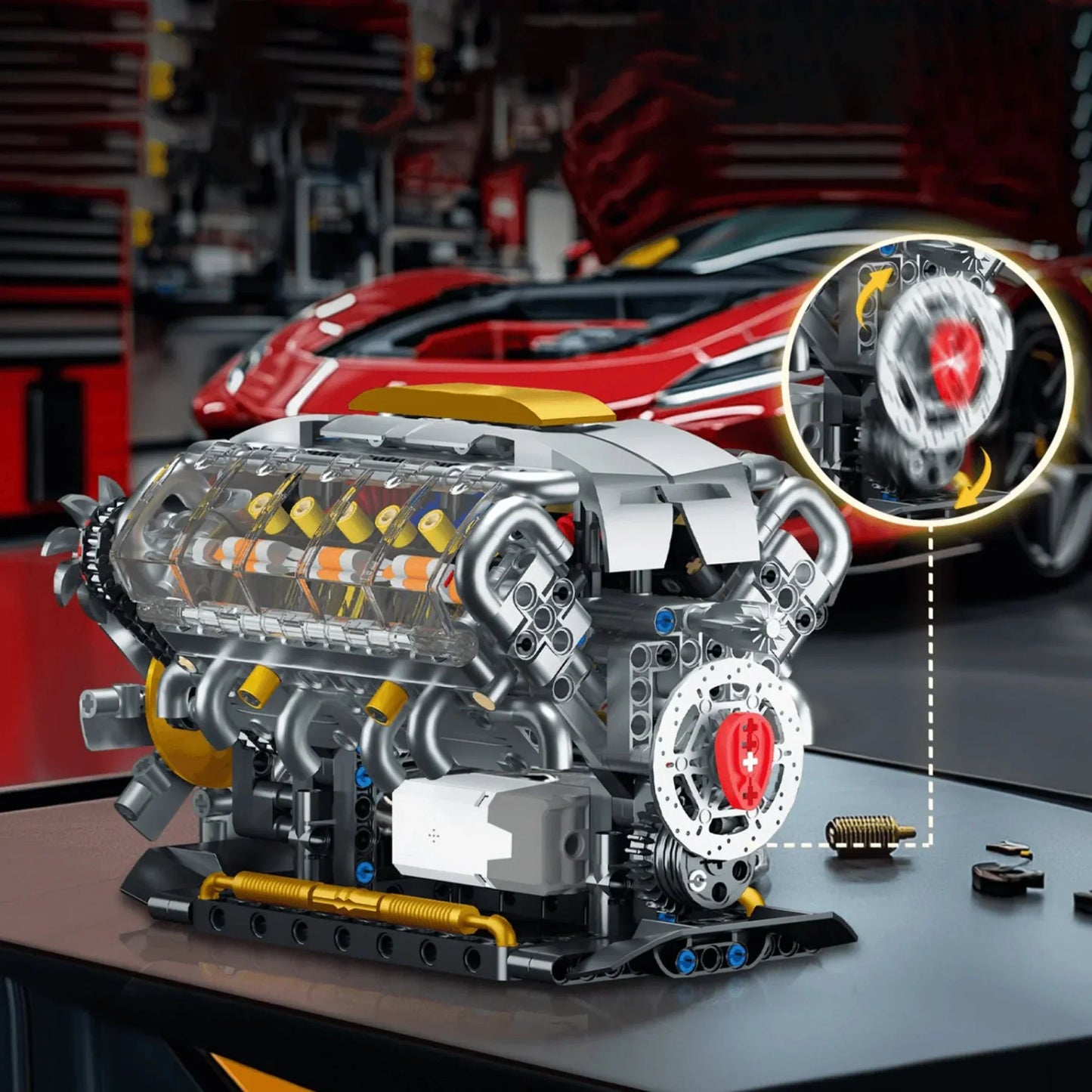 V8 Engine (692 pieces)