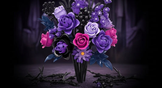 Purple Flower Bouquet (822 pieces)