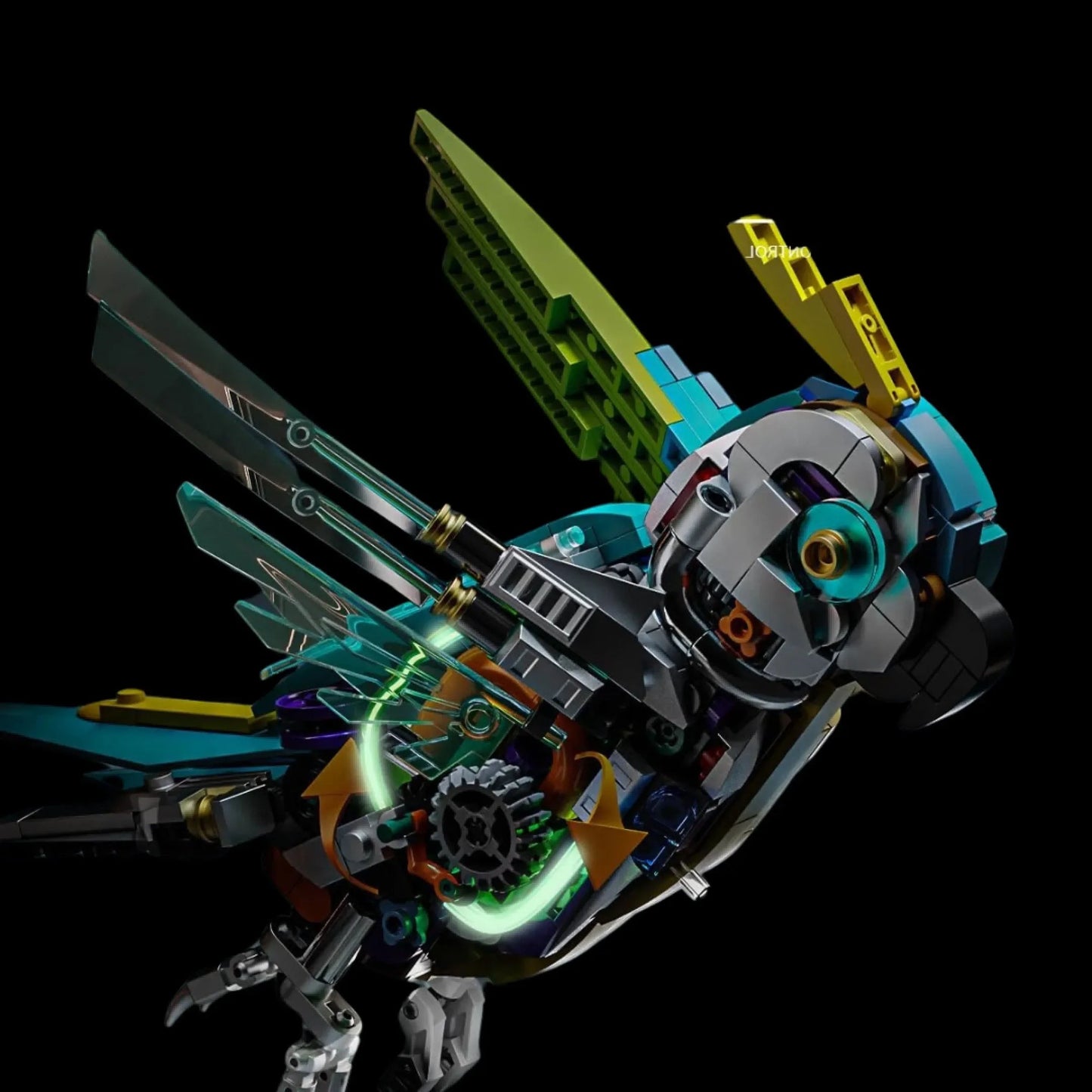 Mechanical Parrot with Lights (688 pieces)