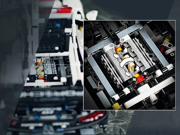 (80% OFF) With 6 Cylinder Boxer Engine and Opening Doors - Scale 1:10 - 1580 Pieces