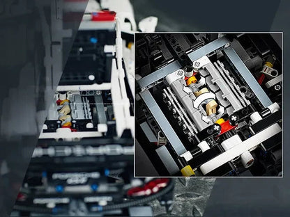 (80% OFF) With 6 Cylinder Boxer Engine and Opening Doors - Scale 1:10 - 1580 Pieces