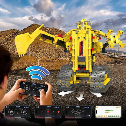 5 Motorized Construction Vehicles in 1 (555 pieces)