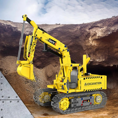 5 Motorized Construction Vehicles in 1 (555 pieces)