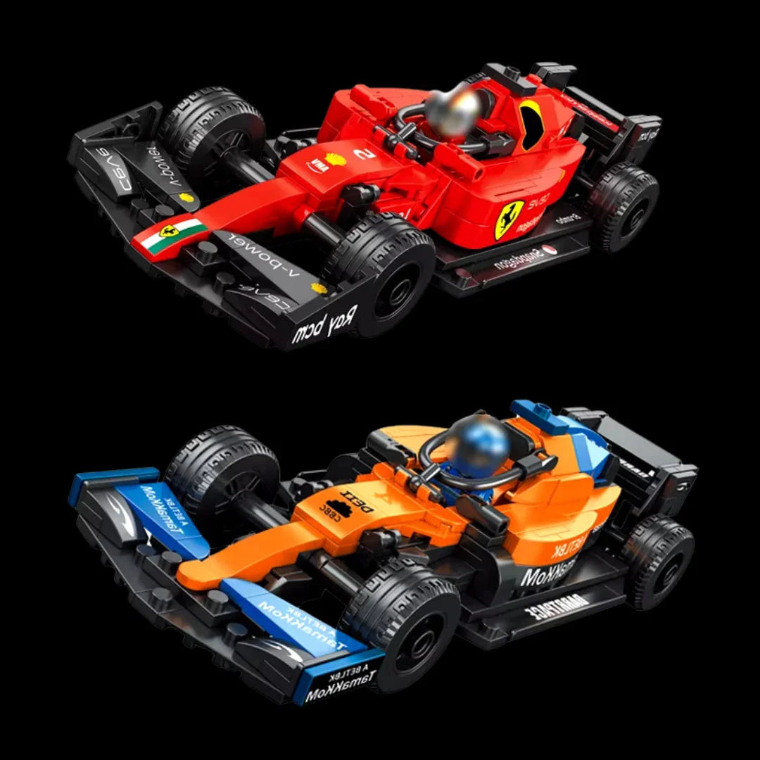 Buy Together! Four Formula 1 Miniatures + Four Race Drivers (Ferrari SF90, McLaren, Force India VJM10, Red Bull RB16B)