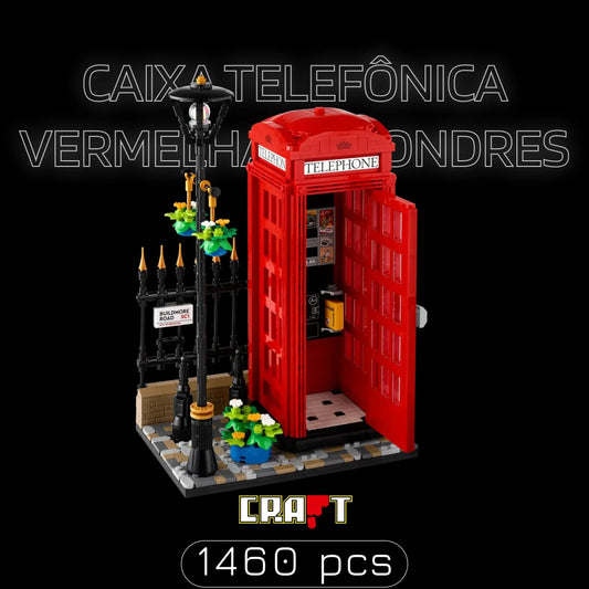 Red Telephone Box of London (1460 pieces)