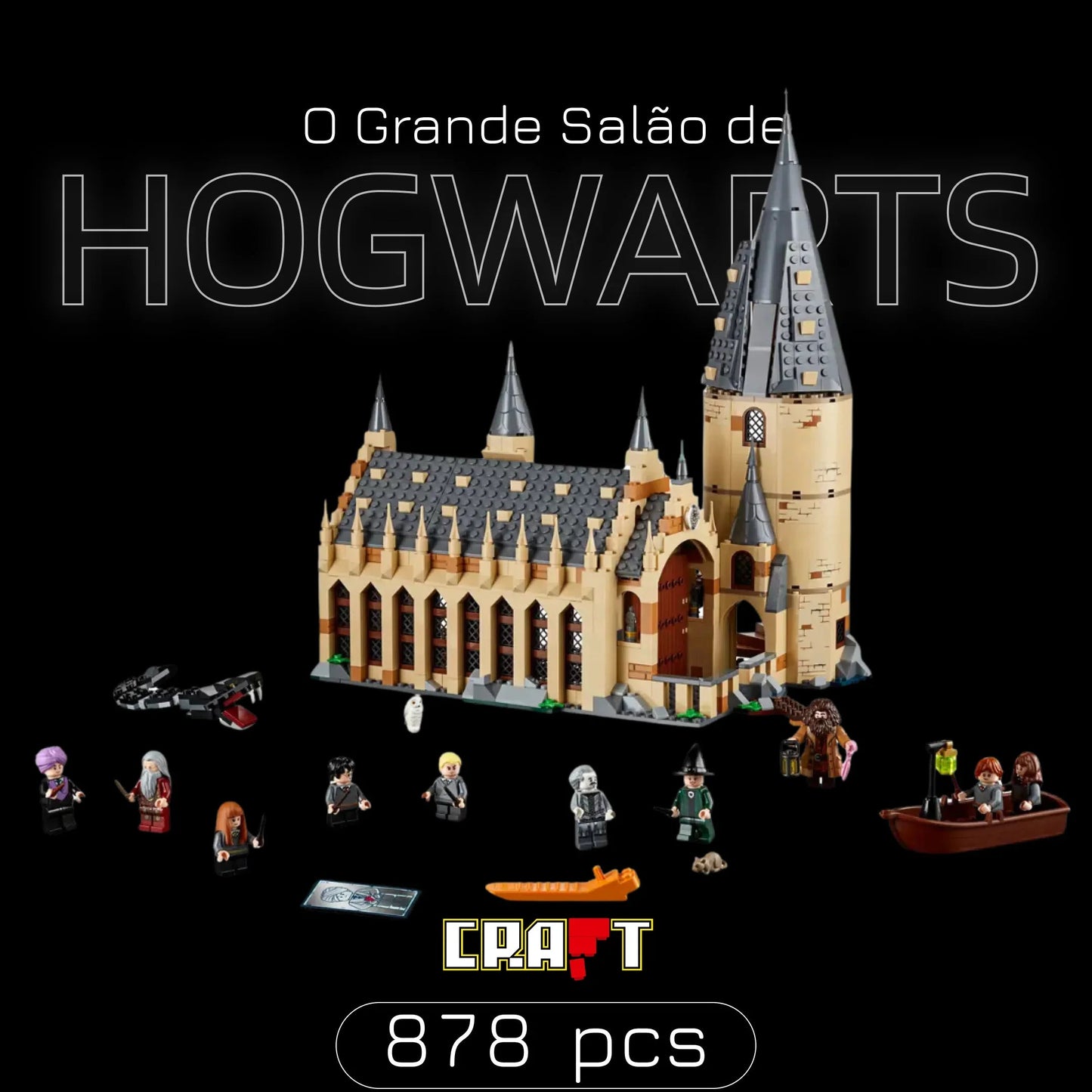 The Great Hall of Hogwarts (878 pieces)