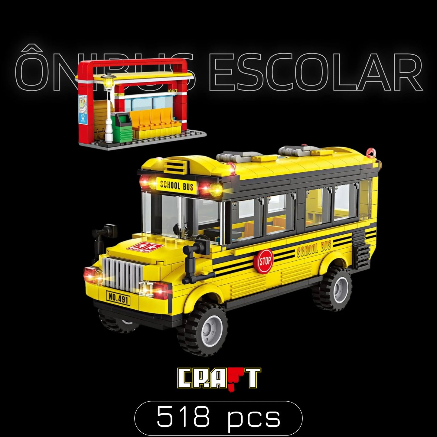 School Bus (518 pieces)