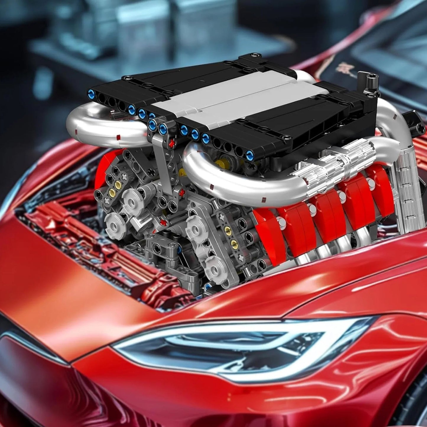 V8 Engine (1169 pieces)