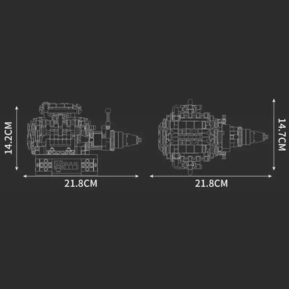 V8 Engine (750 pieces)