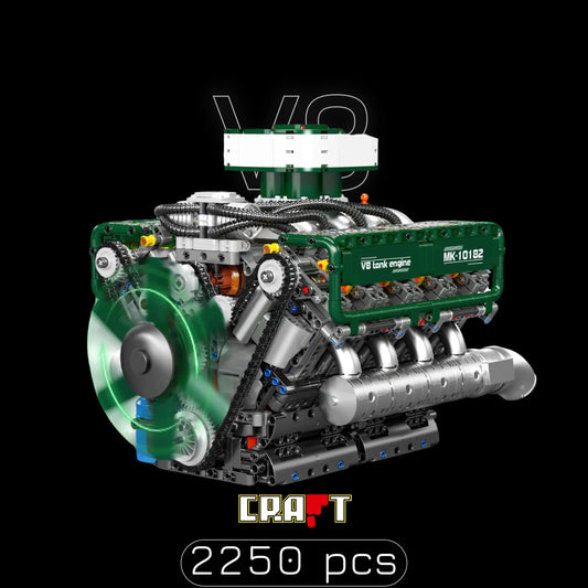 V8 Engine (2250 pieces)