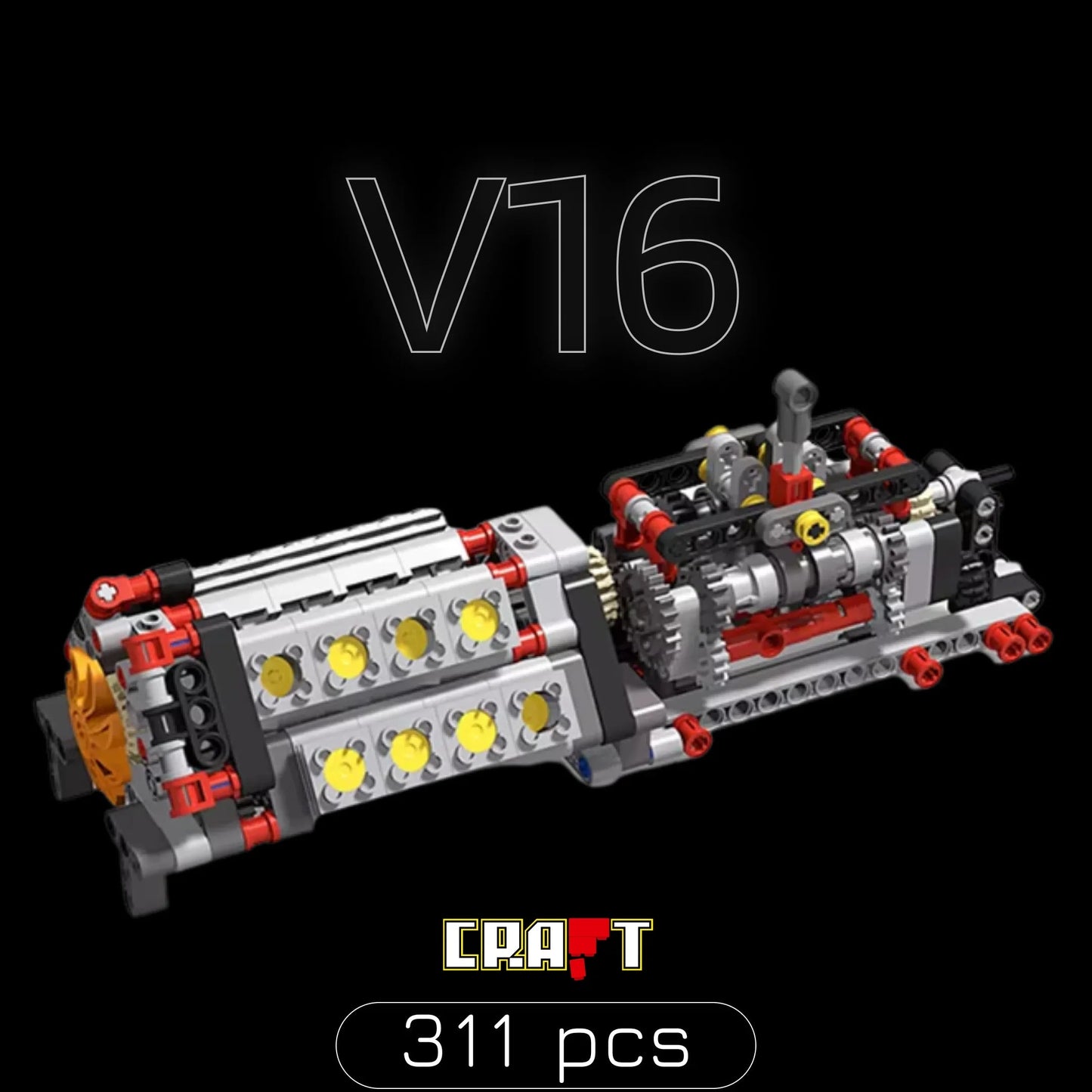 V16 Engine (311 pieces)