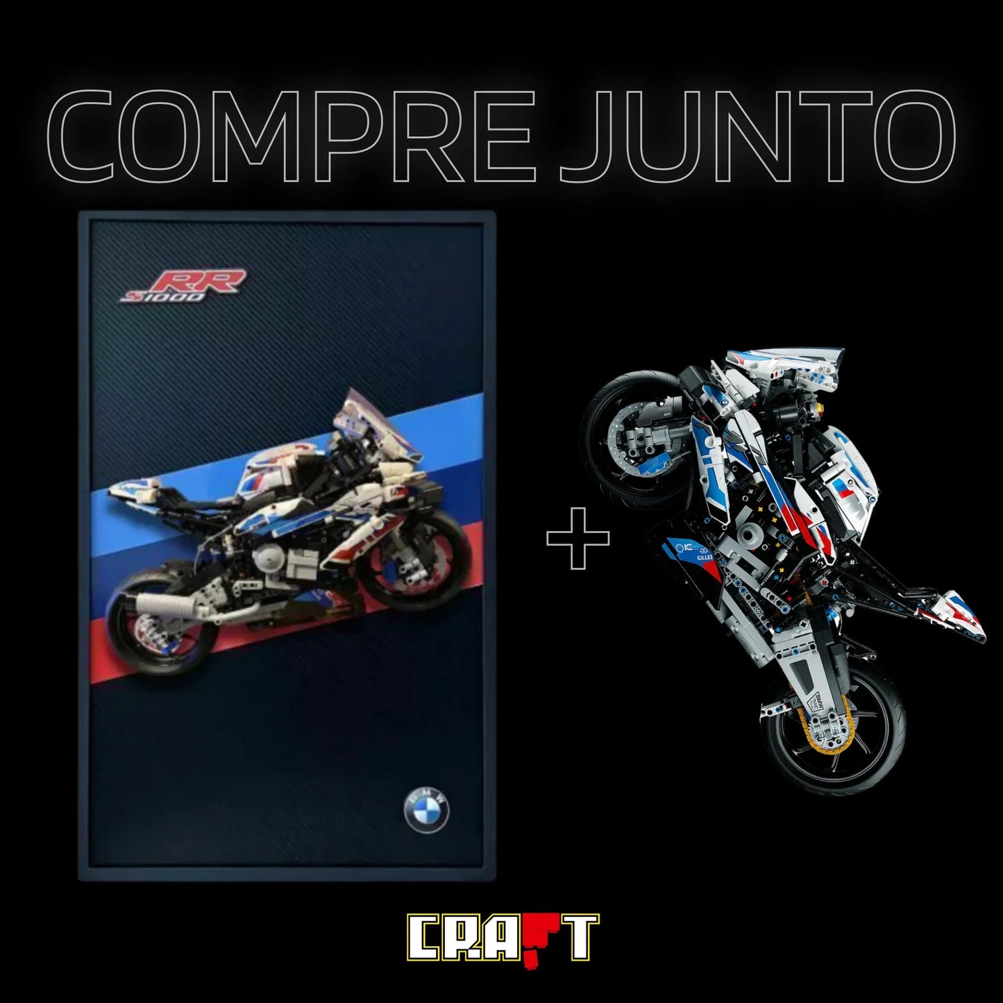 Buy Together! BMW M1000 RR Motorcycle + Carbon Fiber Frame