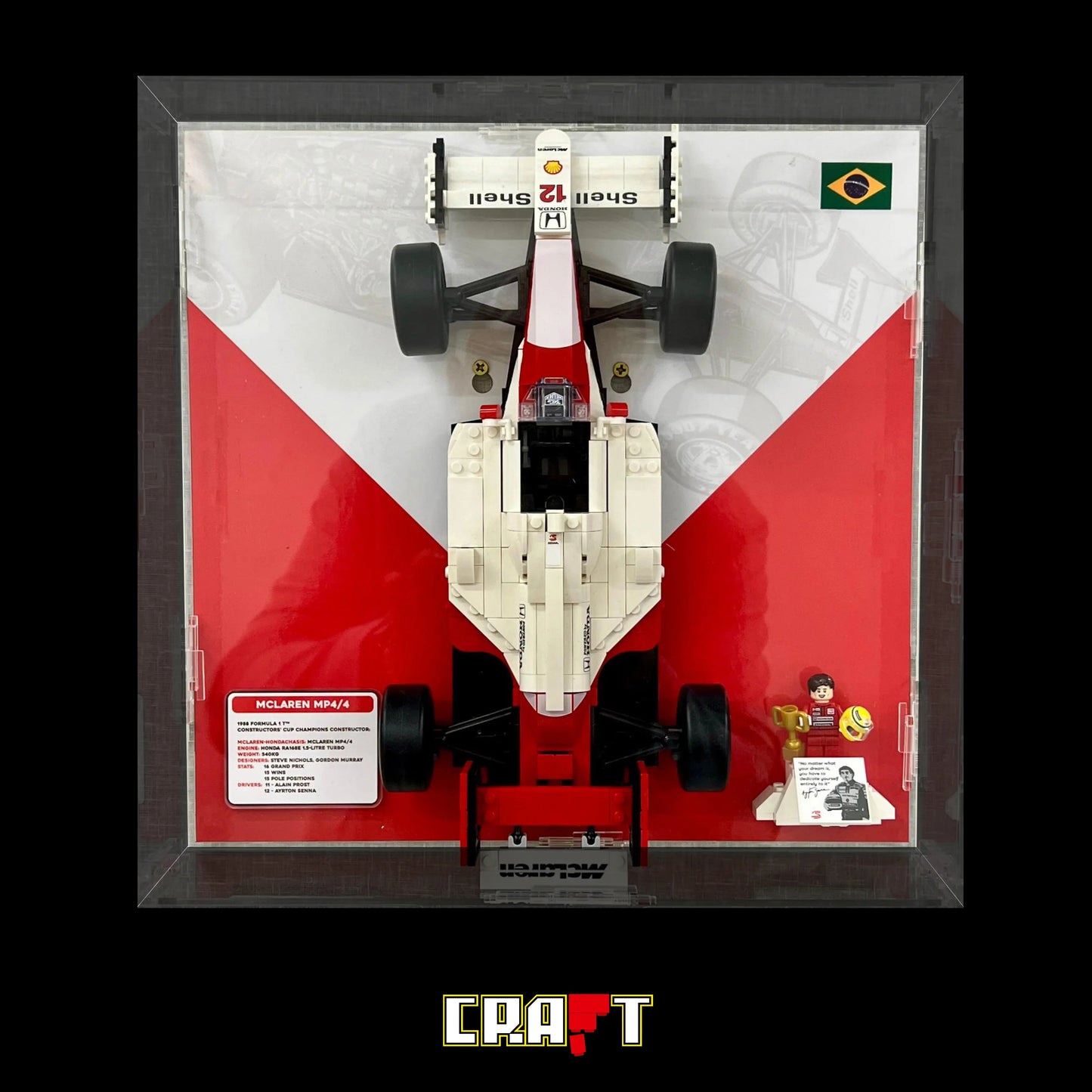 Acrylic Display for Ayrton Senna's McLaren MP4