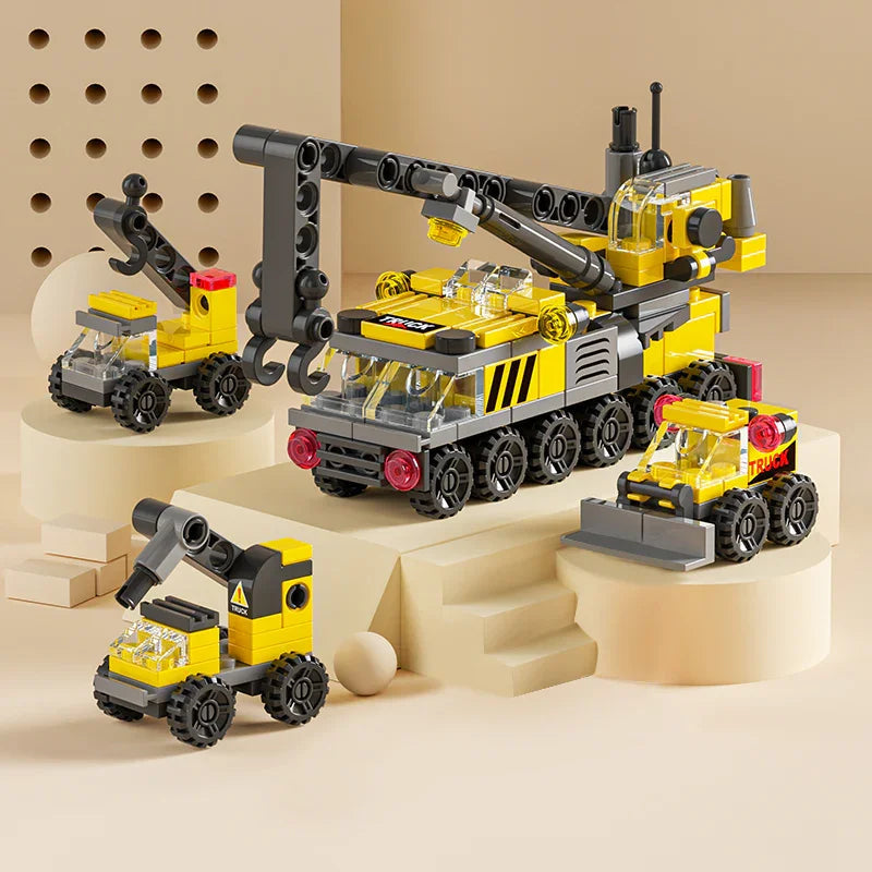 6 Construction Vehicles in 1 (142 pieces)