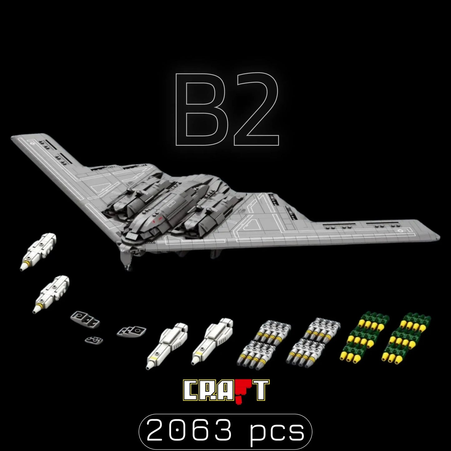 (37% OFF) B-2 Spirit Bomber (2063 pieces)