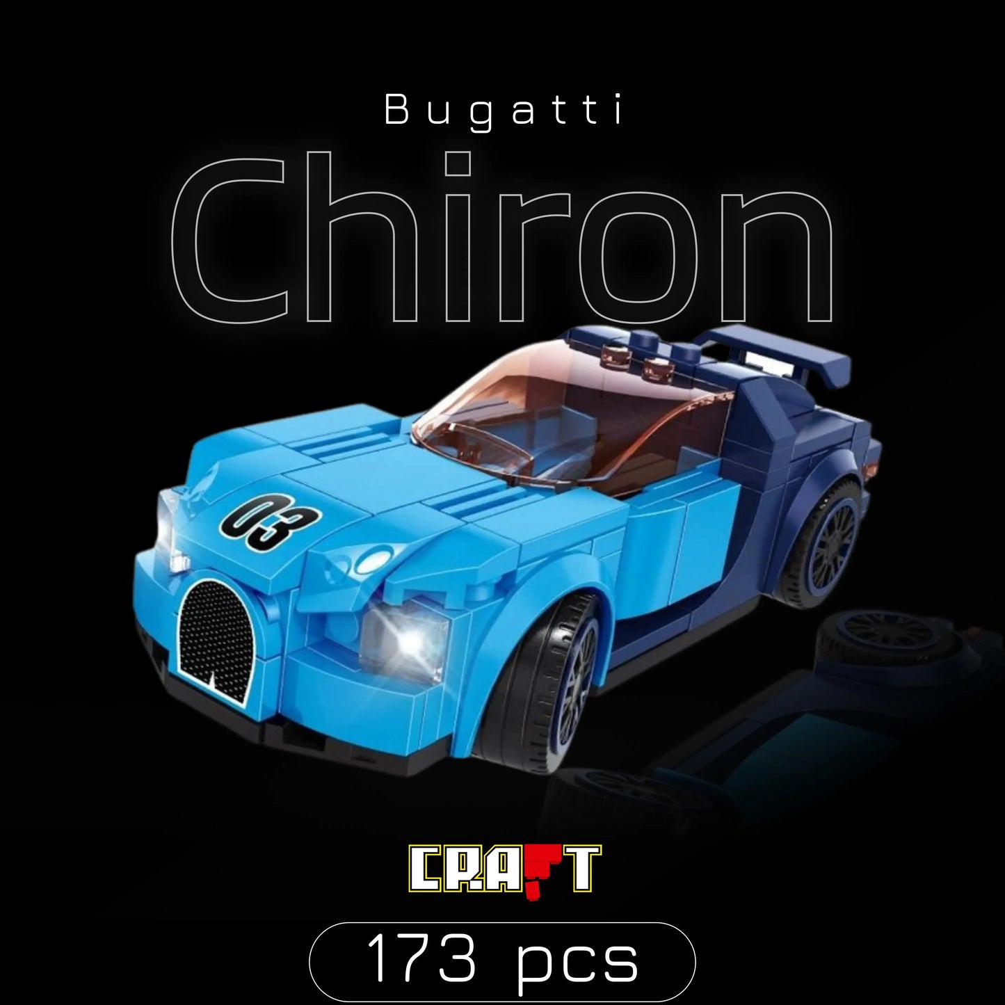 Bugatti Chiron (173 pieces)