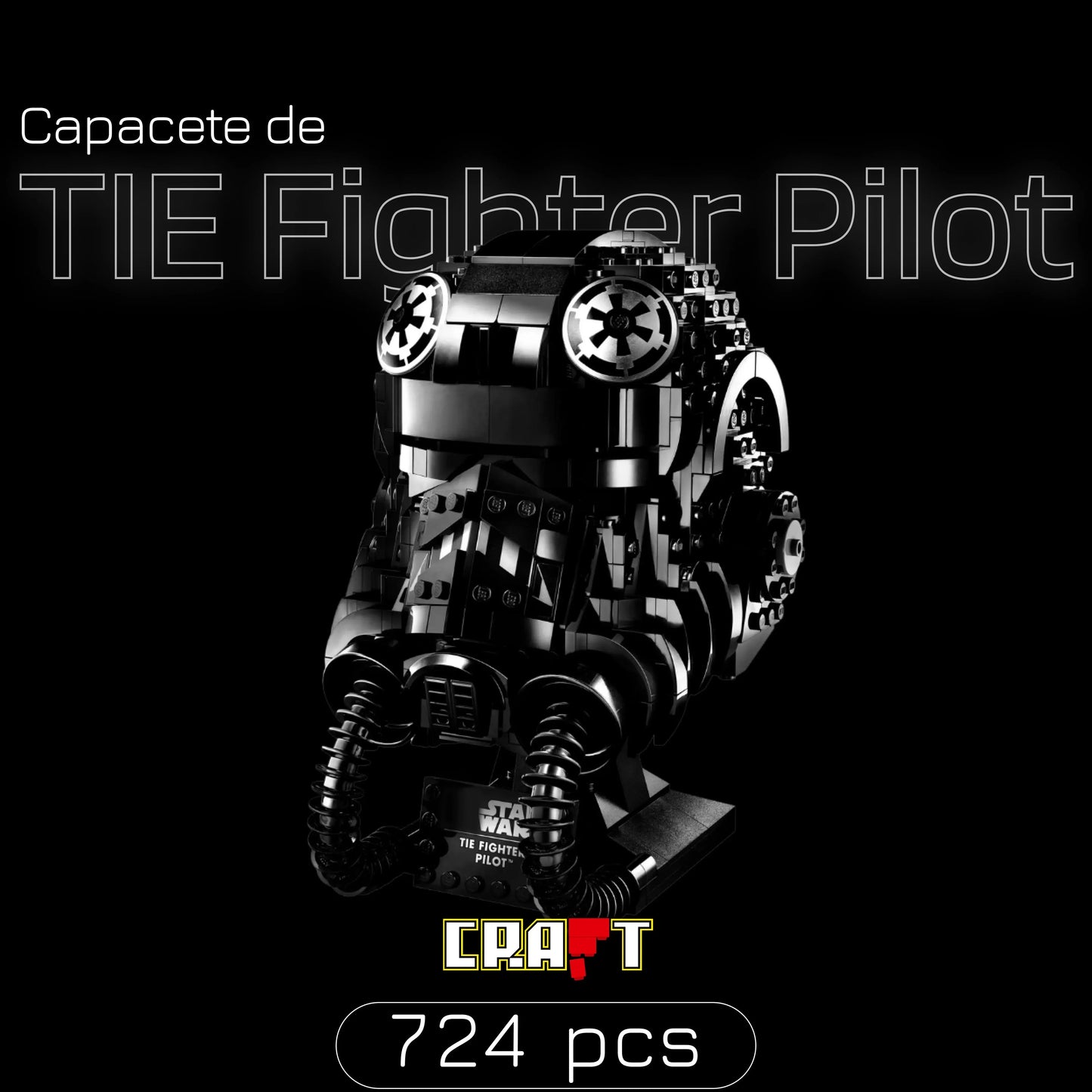 TIE Fighter Pilot Helmet (724 pieces)