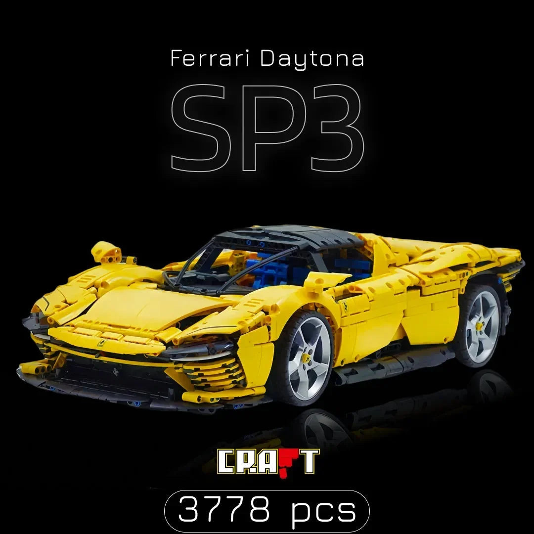 (52% OFF) Decorate your room with a Powerful Ferrari Daytona SP3 with 3778 pieces!