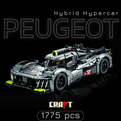 Peugeot 9x8 LeMan Hybrid Hypercar (1775 pieces)