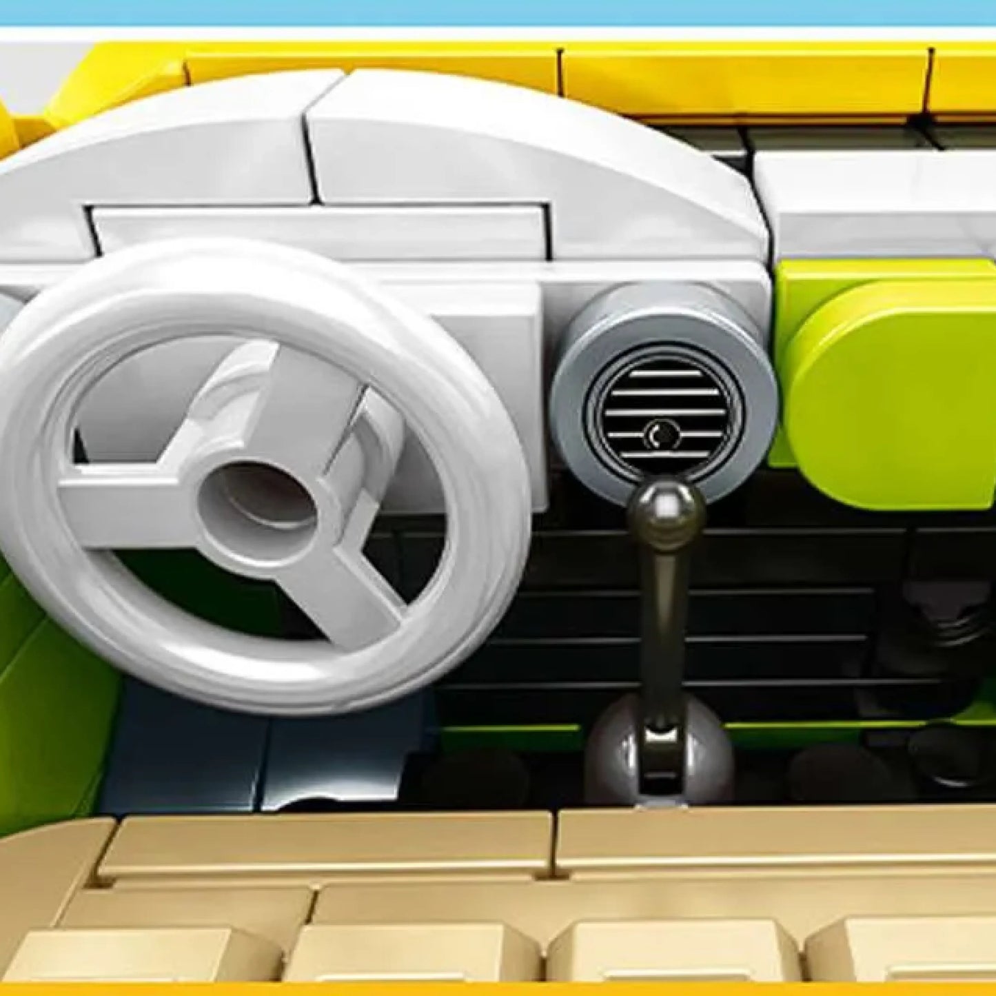 Hippie Beetle + Motorcycle + Gas Station (1409 pcs)