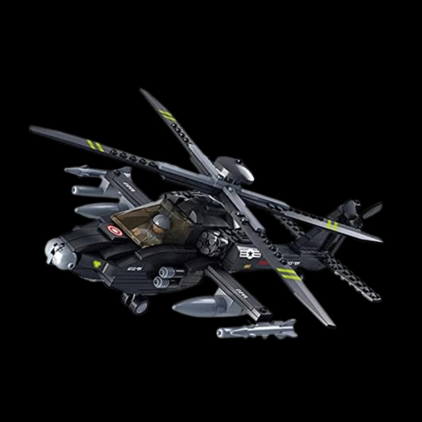Boeing AH-64 Apache Helicopter (293 pieces)