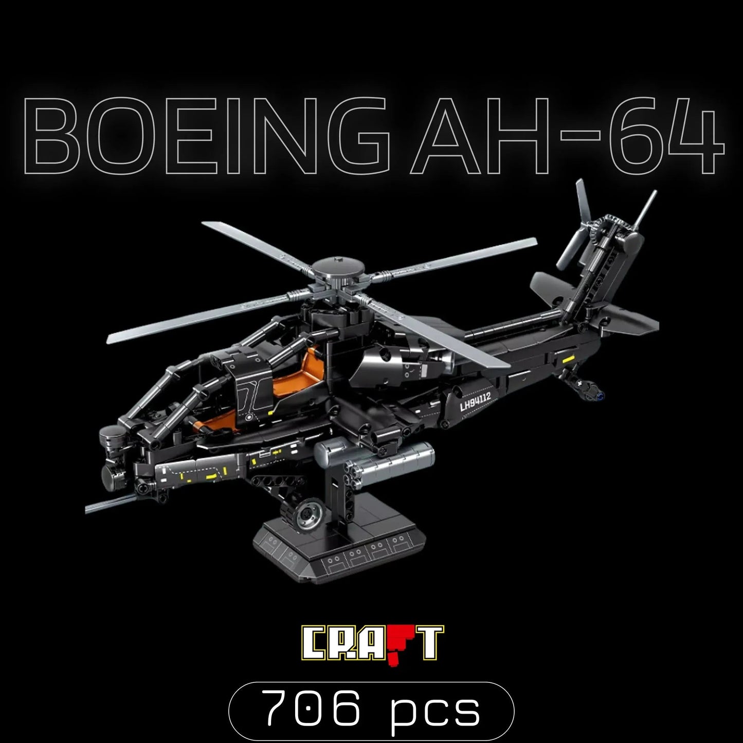 Boeing AH-64 Apache Helicopter (706 pcs)