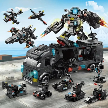 Helicopter, Transformers, and Truck (51 Toys in 3)