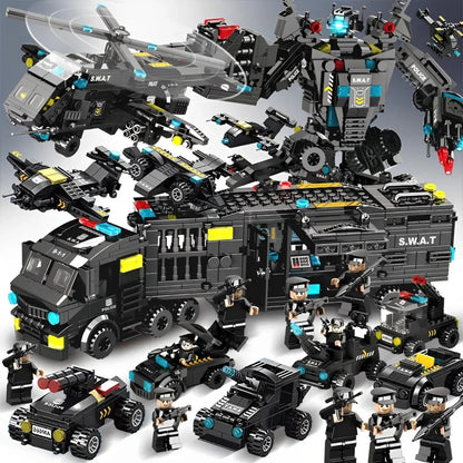 Helicopter, Transformers, and Truck (51 Toys in 3)