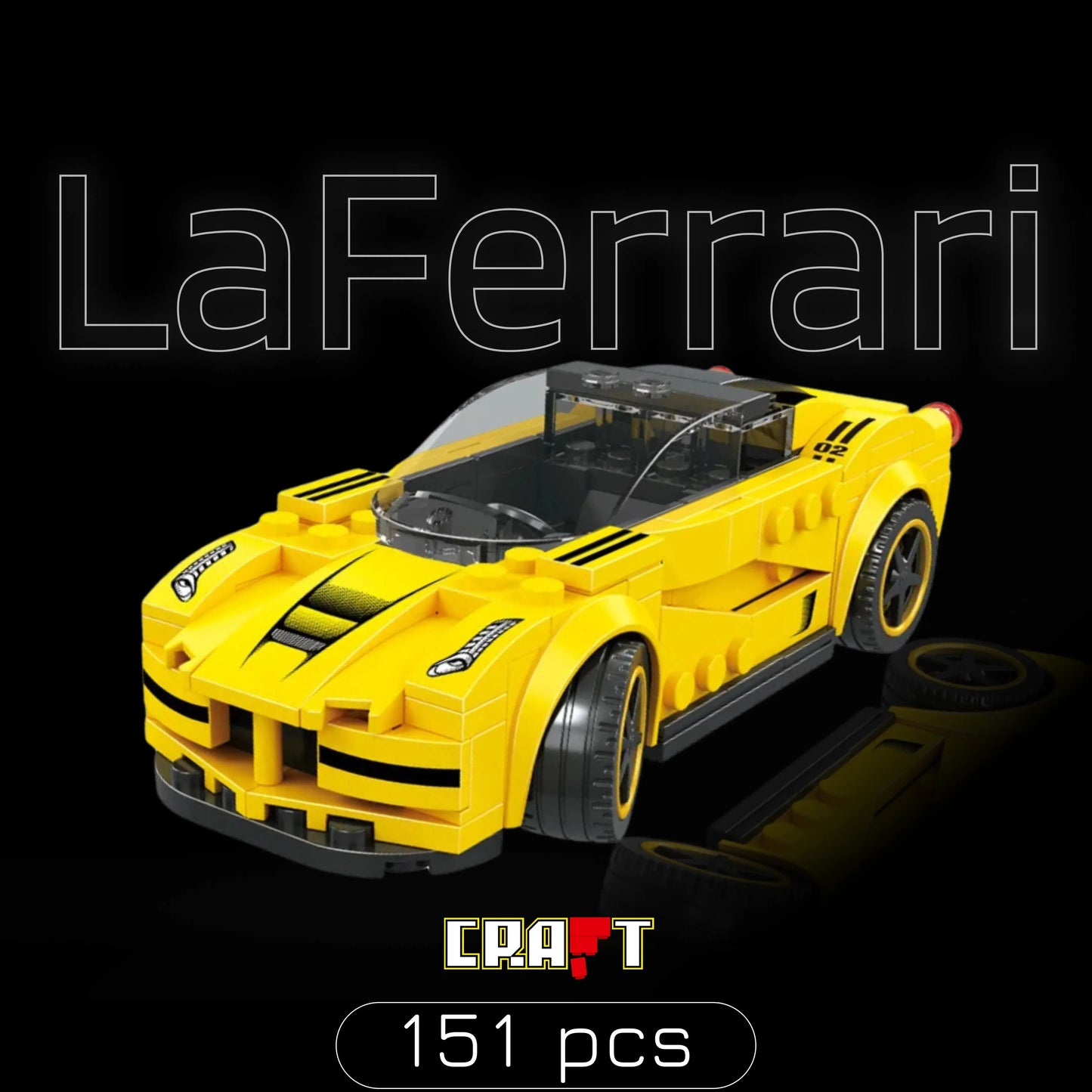 Yellow LaFerrari (151 pieces)