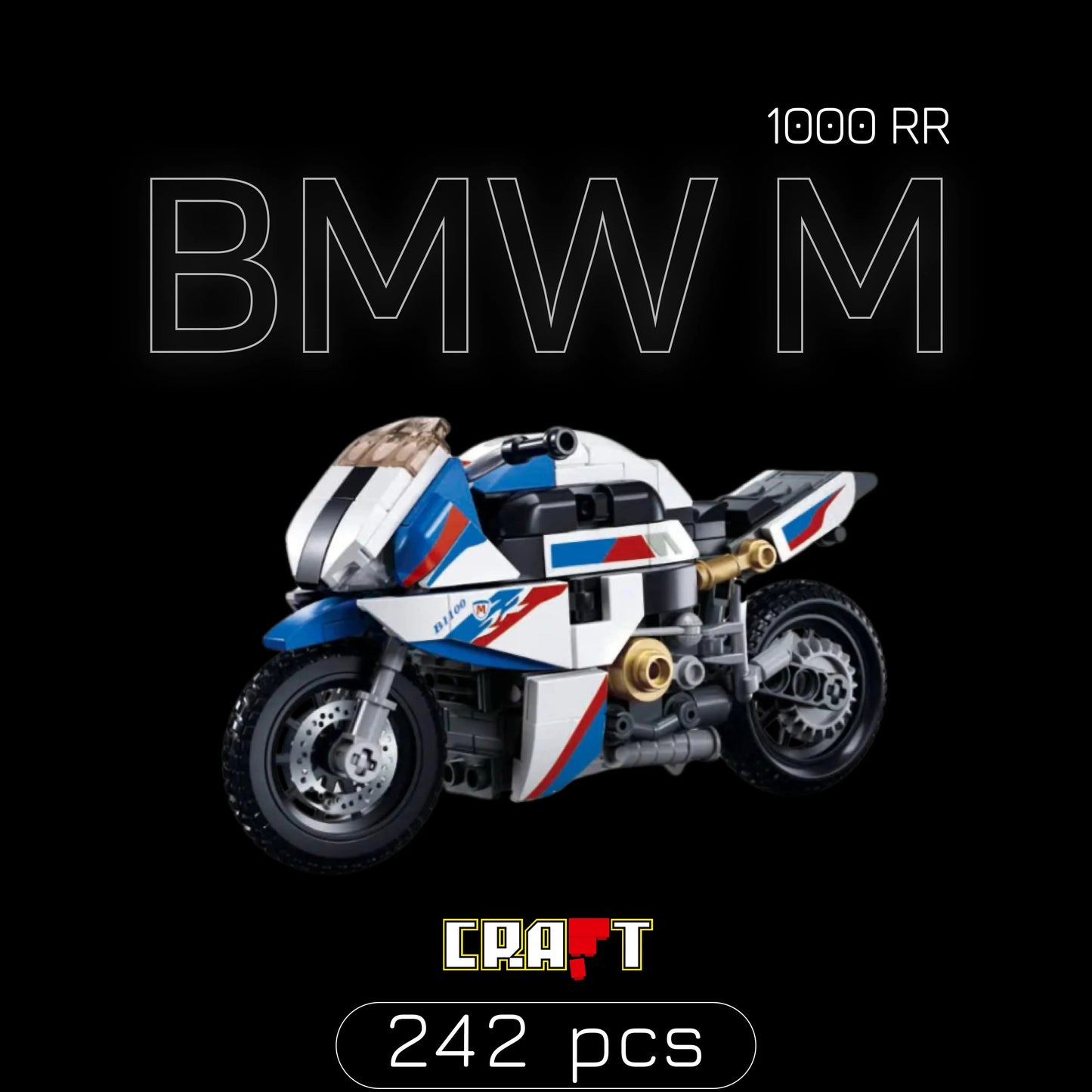 BMW M 1000RR Motorcycle (242 pieces)