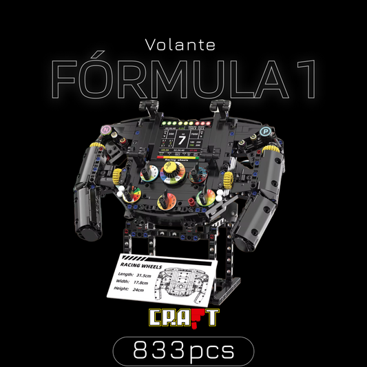 F1 Steering Wheel (833 pieces)