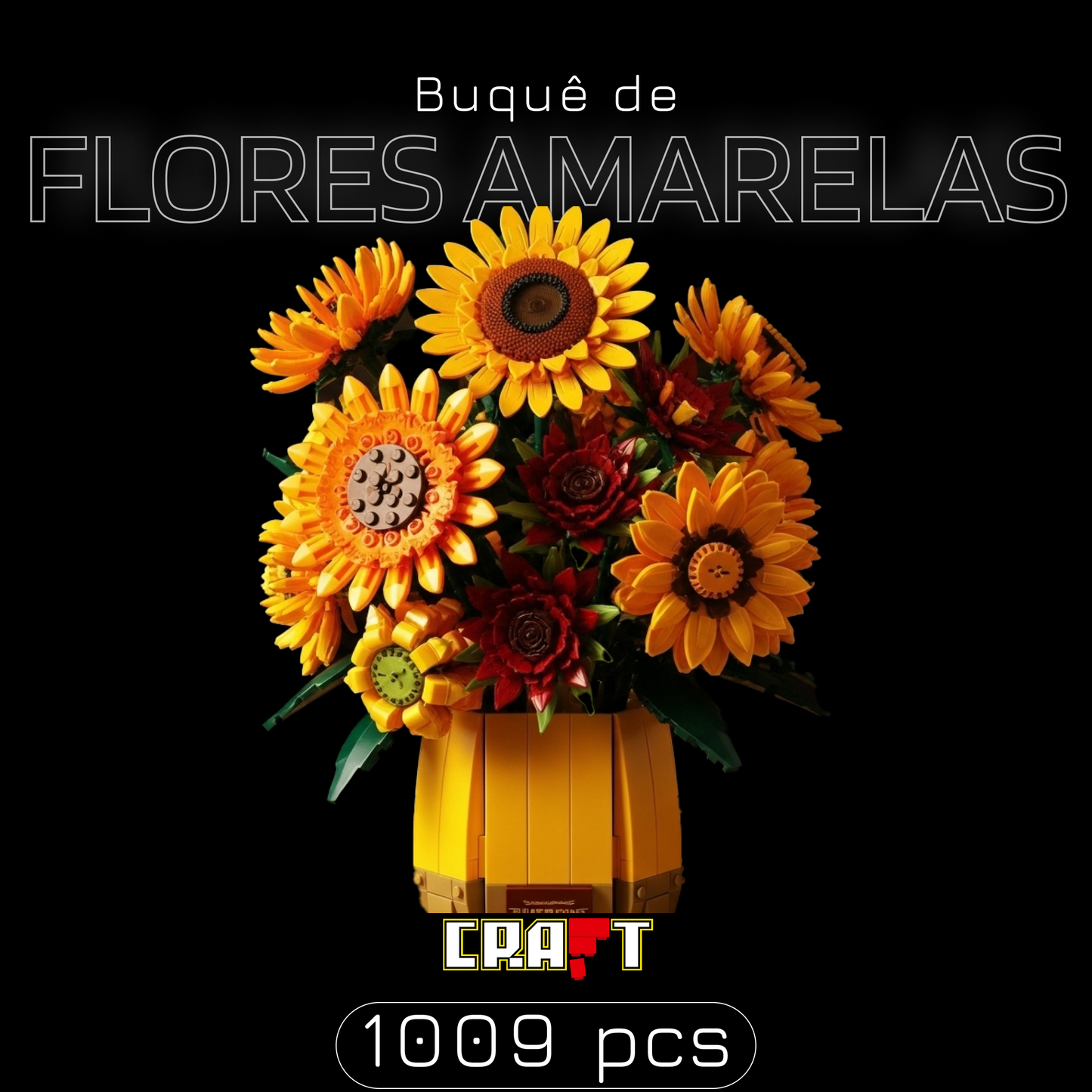 Bouquet of Yellow Flowers (1009 pieces)