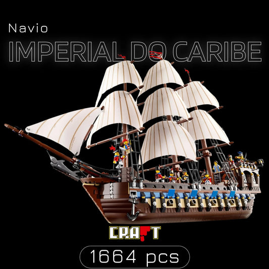 Imperial Ship of the Caribbean (1664 pieces)