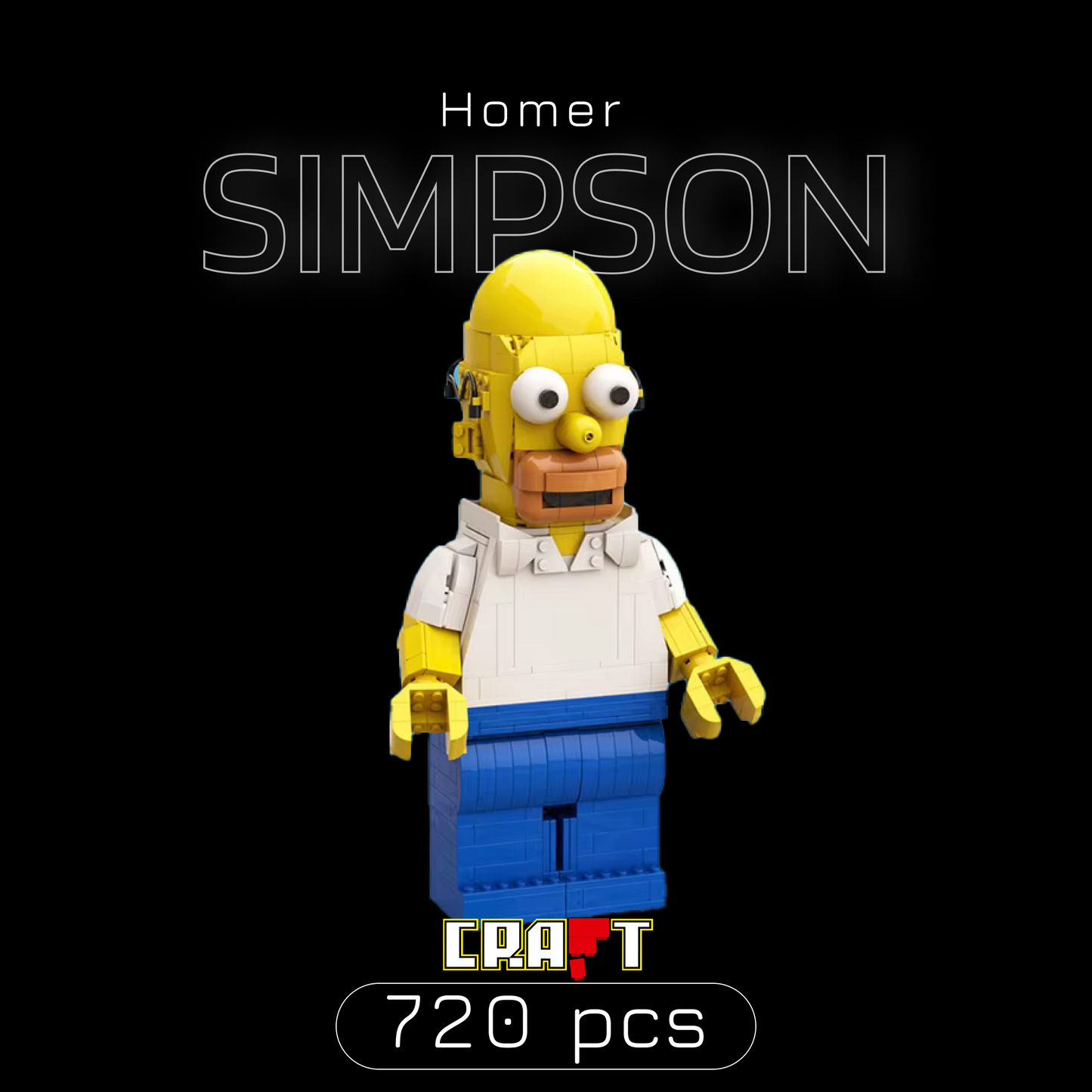 Homer Simpson (720 pieces)