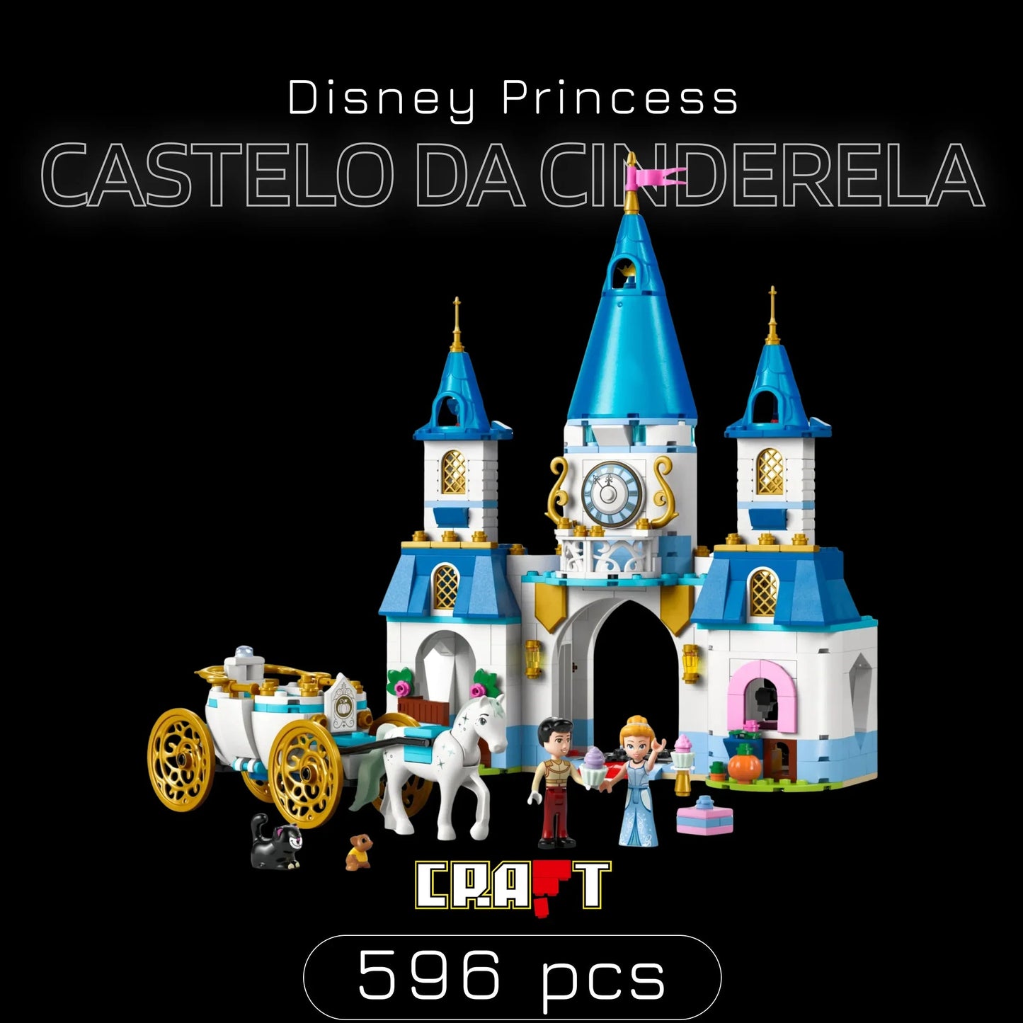 Cinderella Castle - Disney Princess (596 pieces)