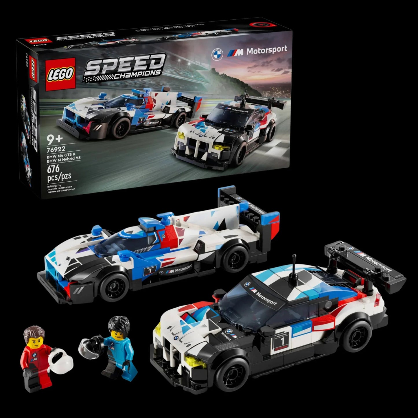 Speed Champions - BMW M4 GT3 and BMW M Hybrid V8 (676 pieces)