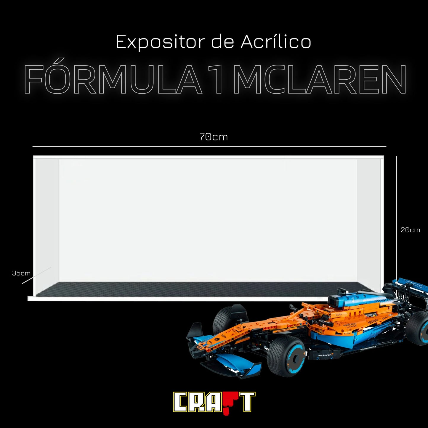 Acrylic Display - Formula 1 McLaren (1432 pieces)
