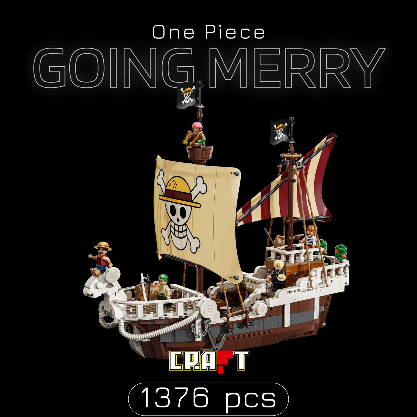 One Piece - Going Merry (1376 pieces)