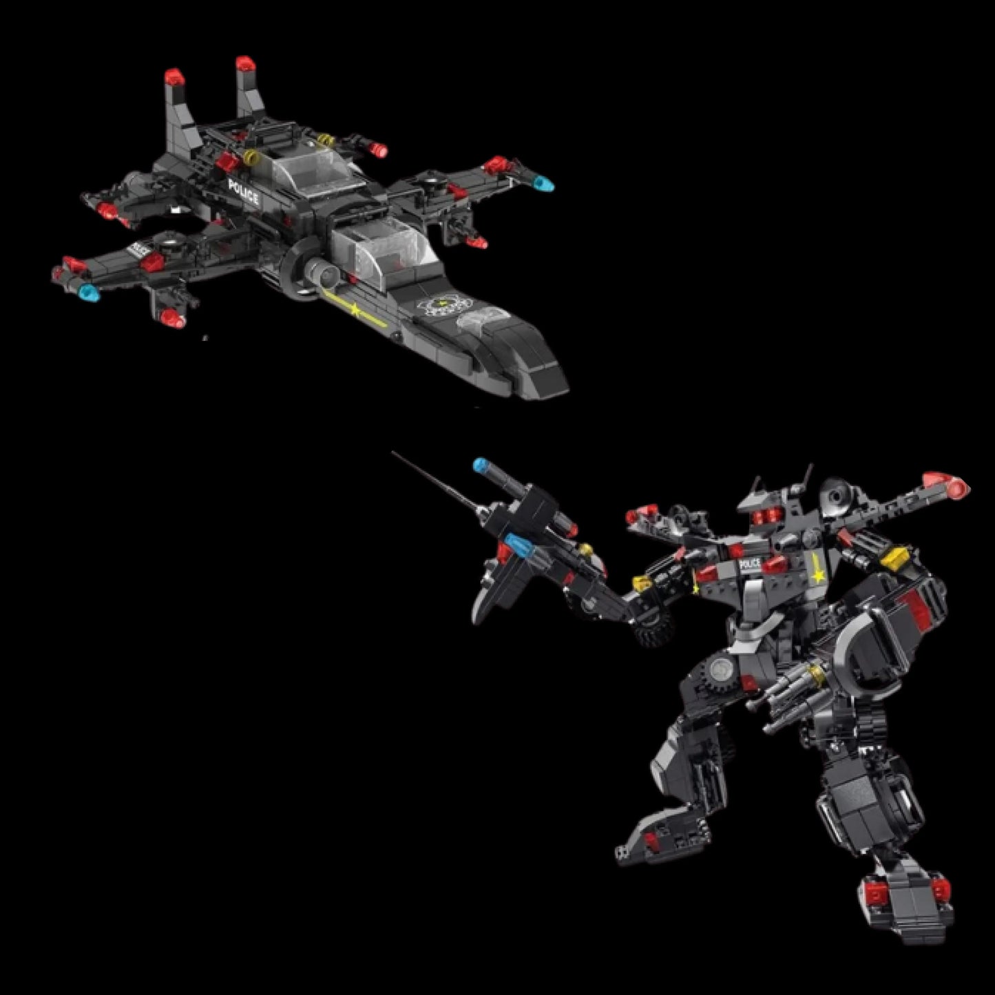 Transformers, Helicopter, and Truck - 8 Toys in 1 (486 pieces)