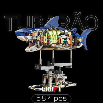 Mechanical Shark with Lights (687 pieces)